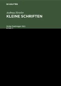 Buy Kleinere Schriften zur Literatur- und Geistesgeschichte Kleine Schriften (English, Stefan Sonderegger) — BookShops.in
