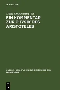 Buy Ein Kommentar Zur Physik Des Aristoteles (English, Albert Zimmermann) — BookShops.in