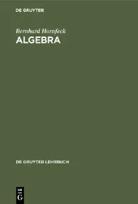 Buy Algebra (English, Bernhard Hornfeck) — BookShops.in