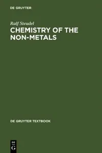 Buy Chemistry of the Non-Metals (English, Ralf Steudel | Frederick C. Nachod | Jerry J. Zuckerman) — BookShops.in