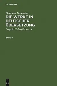 Buy Die Werke in deutscher Übersetzung. Band 7 (English, Leopold Cohn | Isaak Heinemann | Maximilian Adler) — BookShops.in
