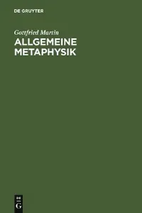 Buy Allgemeine Metaphysik (English, Gottfried Martin) — BookShops.in
