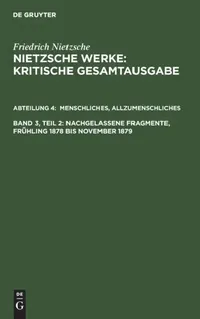 Buy Menschliches, Allzumenschliches, Band 2 (English, Giorgio Colli | Mazzino Montinari | Volker Gerhardt) — BookShops.in