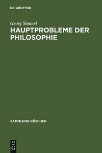 Buy Hauptprobleme Der Philosophie (English, Georg Simmel) — BookShops.in