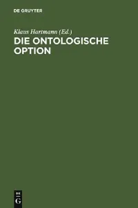 Buy Die ontologische Option (English, Klaus Hartmann | Klaus Brinkmann | R. Aschenberg) — BookShops.in