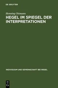 Buy Hegel im Spiegel der Interpretationen (English, Henning Ottmann) — BookShops.in