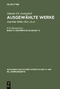 Buy Kommentar Zu Band 1-4 (English, Johann Christoph Gottsched | P. M. Mitchell) — BookShops.in
