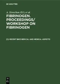 Buy Recent biochemical and medical aspects (English, A. Henschen | H. Graeff | F. Lottspeich) — BookShops.in