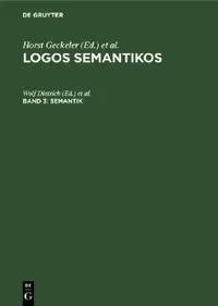 Buy Semantik by Wolf Dietrich and Horst Geckeler | De Gruyter German Language Textbook | Paperback Reprint 2019 Edition — BookShops.in