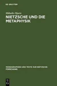 Buy Nietzsche und die Metaphysik (English, Mihailo Djuric) — BookShops.in
