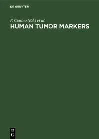 Buy Human Tumor Markers (English, F. Cimino | G. D. Birkmayer | J. V. Klavins) — BookShops.in