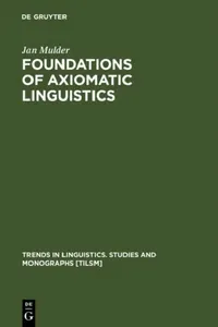 Buy Foundations of Axiomatic Linguistics (English, Jan Mulder) — BookShops.in