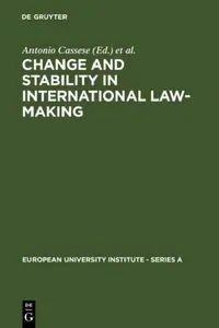 Buy Change and Stability in International Law-Making (English, Antonio Cassese | Joseph H. H. Weiler) — BookShops.in
