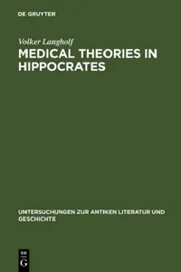 Buy Medical Theories in Hippocrates (English, Volker Langholf) — BookShops.in