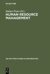 Buy Human Resource Management (English, Rüdiger Pieper) — BookShops.in