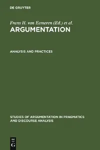 Buy Analysis and Practices (English, Frans H. Van Eemeren | Rob Grootendorst | J. Anthony Blair) — BookShops.in
