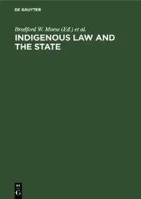 Buy Indigenous Law and the State (English, Bradford W. Morse | Gordon R. Woodman) — BookShops.in