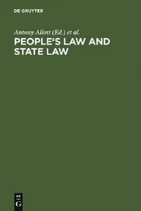 Buy People's Law and State Law (English, Antony Allott | Gordon R. Woodman) — BookShops.in