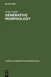 Buy Generative Morphology (English, Sergio Scalise) — BookShops.in