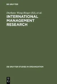 Buy International Management Research (English, Durhane Wong-Rieger | Fritz Rieger) — BookShops.in