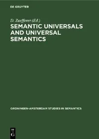 Buy Semantic Universals and Universal Semantics (English, D. Zaefferer) — BookShops.in