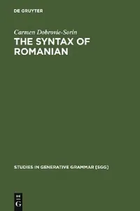 Buy The Syntax of Romanian (English, Carmen Dobrovie-Sorin) — BookShops.in