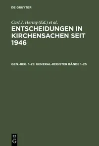 Buy General-Register Bände 1-25 (English, No Contributor) — BookShops.in