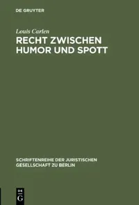 Buy Recht zwischen Humor und Spott (English, Louis Carlen) — BookShops.in