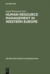 Buy Human Resource Management in Western Europe (English, Ingrid Brunstein) — BookShops.in