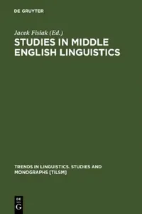 Buy Studies in Middle English Linguistics (English, Jacek Fisiak) — BookShops.in