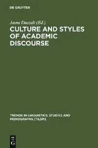 Buy Culture and Styles of Academic Discourse (English, Anna Duszak) — BookShops.in