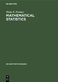 Buy Mathematical Statistics (English, Wiebe R. Pestman) — BookShops.in