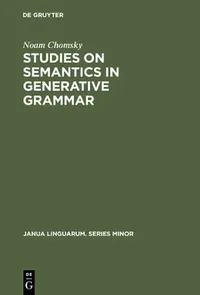 Buy Studies on Semantics in Generative Grammar (English, Noam Chomsky) — BookShops.in