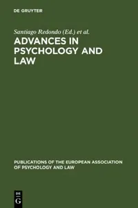 Buy Advances in Psychology and Law (English, Santiago Redondo | Vicente Garrido | Jorge Pérez) — BookShops.in