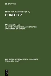 Buy Tense and Aspect in the Languages of Europe (English, Östen Dahl) — BookShops.in