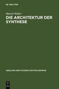Buy Die Architektur Der Synthese (English, Marcel Weber) — BookShops.in