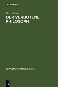 Buy Der verbotene Philosoph (English, Peter Köster) — BookShops.in