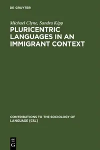 Buy Pluricentric Languages in an Immigrant Context (English, Michael Clyne | Sandra Kipp) — BookShops.in