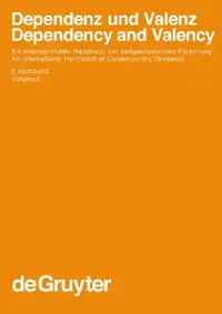 Buy Dependenz Und Valenz 2.Teilband (English, Vilmos Ágel | Ludwig M. Eichinger | Hans Werner Eroms) — BookShops.in