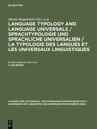 Buy Language Typology and Language Universals / Sprachtypologie Und Sprachliche Universalien / La Typolo (English, Martin Haspelmath | Ekkehard Konig | Wulf Oesterreicher) — BookShops.in