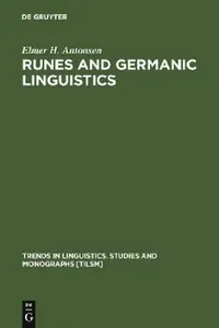 Buy Runes and Germanic Linguistics (English, Elmer H. Antonsen) — BookShops.in
