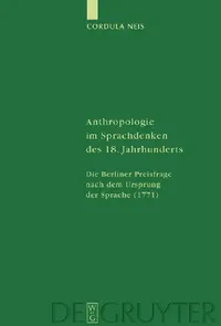 Buy Anthropologie im Sprachdenken des 18. Jahrhunderts (English, Cordula Neis) — BookShops.in