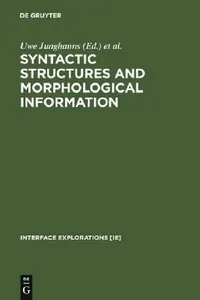Buy Syntactic Structures and Morphological Information (English, Uwe Junghanns) — BookShops.in