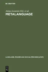 Buy Metalanguage (English, Adam Jaworski) — BookShops.in