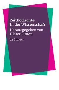 Buy Zeithorizonte in Der Wissenschaft (English, Dieter Simon) — BookShops.in