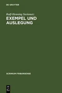 Buy Exempel Und Auslegung (English, Ralf-Henning Steinmetz) — BookShops.in