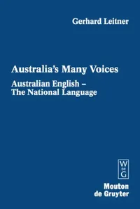 Buy Australian English - The National Language (English, Gerhard Leitner) — BookShops.in
