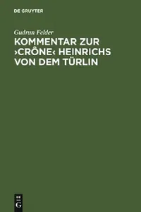 Buy Kommentar Zur >Crône (English, Gudrun Felder) — BookShops.in