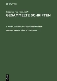 Buy Band 3. Hlfte 1. 1815-1834 (English, Bruno Gebhardt) — BookShops.in