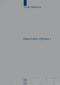 Buy Empedokles "Physika" I (English, Oliver Primavesi) — BookShops.in